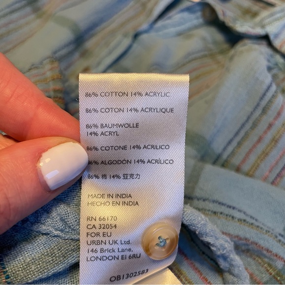 Anthropologie Pilcro The Serena Surf Henley-Bluse - Picture 11 of 14